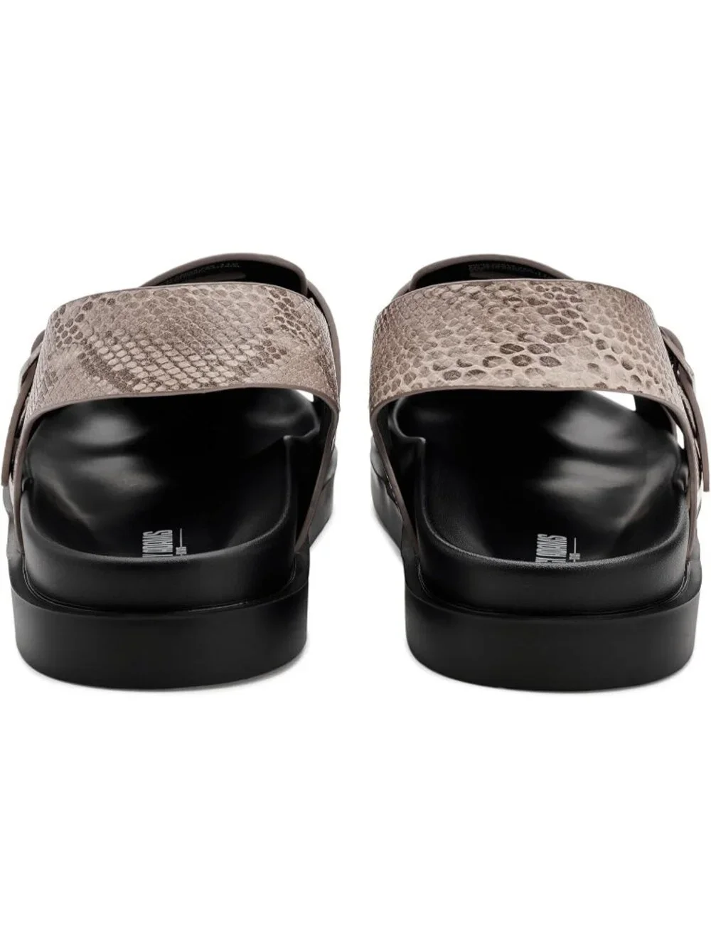 Men's Sand Imported Faux Leather Montego Slingback Buckle Sandal